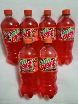 🥭OVERDRIVE MTN DEW BRAND NEW LIMITED 20OZ BOTTLES (6 COUNT-)🥭RARE Exclusive • $26.99