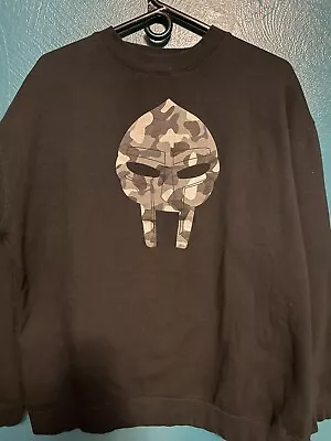 MF DOOM Vintage Black Akomplice Crewneck Sweatshirt XXL Rare Authentic Sweater • $135