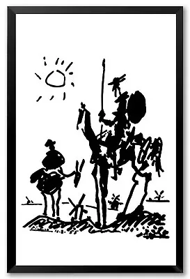 Custom Framed Don Quixote By Pablo Picasso 24x36 Poster Famous Man Of La Mancha • $87