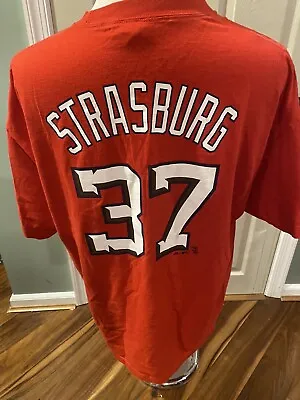 Stephen Strasburg Washington Nationals #37 Shirt Short Sleeve XXL • $19.99