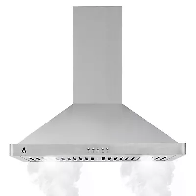 30 Inch Wall Mount Range Hood 400 CFM Stainless Steel 3 Speed Kitchen Vent • $135.84