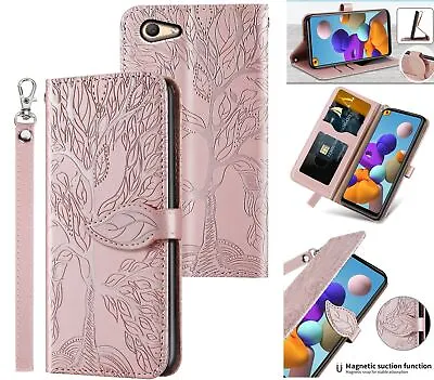 $6.95 • Buy Oppo A59 F1s Embossed Pu Leather Wallet Case Tree