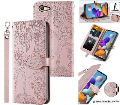 $6.95 • Buy Oppo A59 F1s Embossed Pu Leather Wallet Case Tree