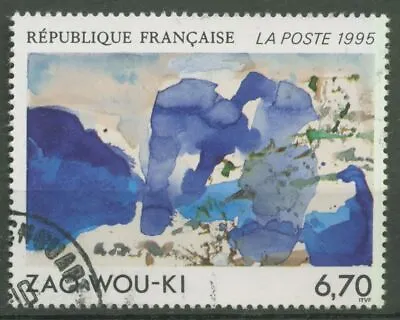 $1.59 • Buy France 1995 Contemporary Art Painting Zao Wou-Ki 3100 Stamped