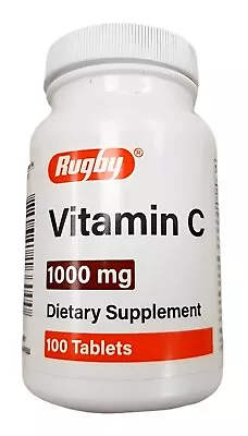 Rugby Vitamin C 1000mg 100ct Tablets __ • $10.95