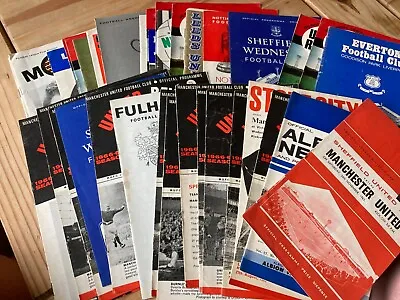 Manchester United HOME & AWAY Programmes 1960s League & Cup • £2