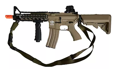 G&G Combat Machine CM16 Raider Short M4 CQB Airsoft AEG Rifle -Tan W/ Accessorie • $184.99