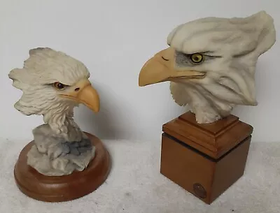 2 Mill Creek Studios 2000 Eagle Head Sculptures 8.25in Liberty & 6.5in Sentinel  • $39.99