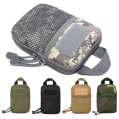 Zipper Accessory Pouches Wallet Phone Bag Belt Bag Waist Pack EDC Molle Pouch • £6.06