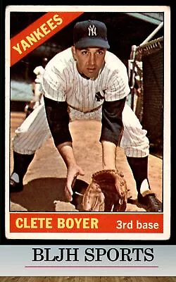 1966 Topps #9 Clete Boyer New York Yankees (C) • $2.25
