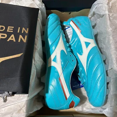 Mizuno MORELIA 2 Japan AZURE BLUE Soccer Shoes P1GA230125 Limited Model US8.5 • $313