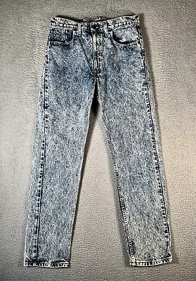 Vintage Levi’s Jeans Mens 34x32 Blue 505 Acid Wash Denim Red Tag Made In USA 80s • $39.99