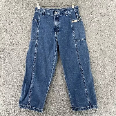 Levis Red Tab Jeans Women 16 Blue Denim Straight Leg Vintage 1990s Y2K Baggy • $35