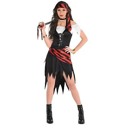 Amscan Rogue Maiden Pirate Corset Fierce Womens Size Medium Halloween Costume • $46.79