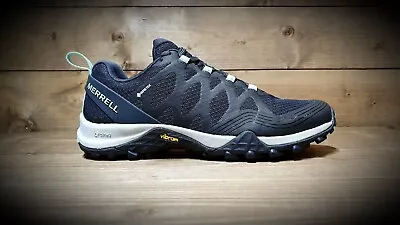 £114 • Buy MERRELL // Siren 3 GTX // Womens Gore-Tex Navy Blue Walking Trainers // NEW!!!