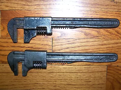 Lot  Of  2  Vintage Antique  9  Auto Adjustable Monkey Wrenches • $9.95