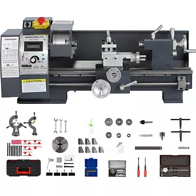 VEVOR 8 X16  Mini Metal Lathe 1100W Variable-Speed DC Motor Metalworking Tool • $1220.69