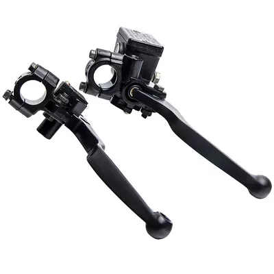 Brake Clutch Lever Left & Right & Front Black  For All 7/8  22mm Handlebars • $15.65
