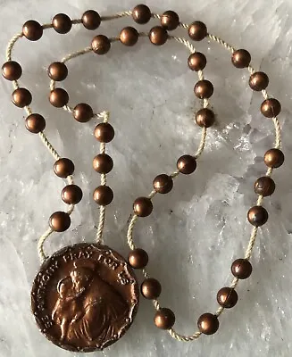 Vintage Catholic Holy St Lawrence Mt Calvary WI Poor Boy’s Plastic Prayer Beads • $1.99