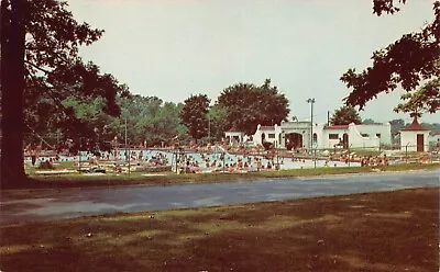 Municipal Swimming Pool MARYSVILLE OH Ohio Milford Center 1950s Postcard J11 • $11.95