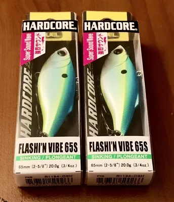 2 DUEL Hardcore Flashi’N Vibe 65S R1194-CSH Lipless Crankbait Lures CITRUS SHAD • $23.97