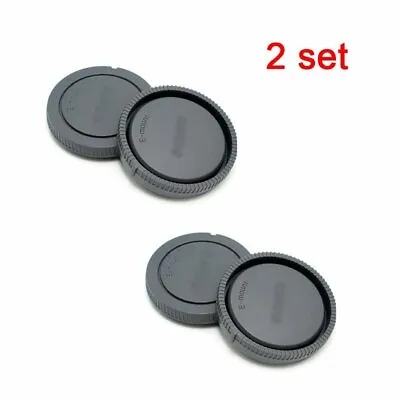 2X Rear Lens Cap Cover+Camera Body Cap For Sony E Mount A5100 A6000 A6300 A6500 • $4.09