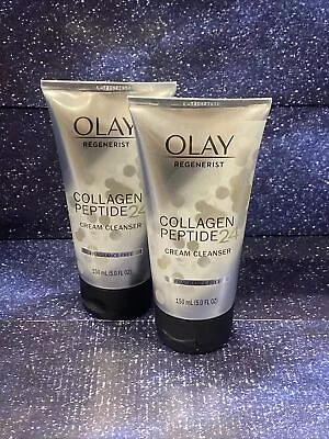 2 Pack Olay Regenerist Collagen Peptide 24 Facial Cream Cleanser Face Wash 5oz • $15.88