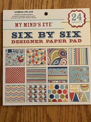 My Mind's Eye Summer Splash 6x6 Paper Pad Sealed Unopen • $7.36