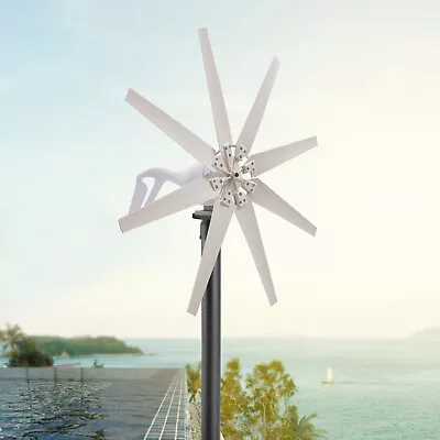 $237 • Buy 8 Blades Wind Turbine Generator Wind Power Charger Controller Windmill 600W 12V
