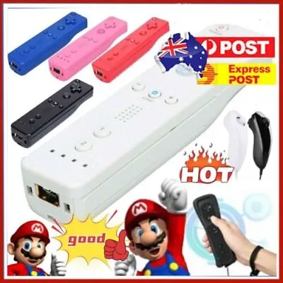 Motion Plus Wireless Remote Controller / Nunchuck For Nintendo Wii Wii U Games • $18.39