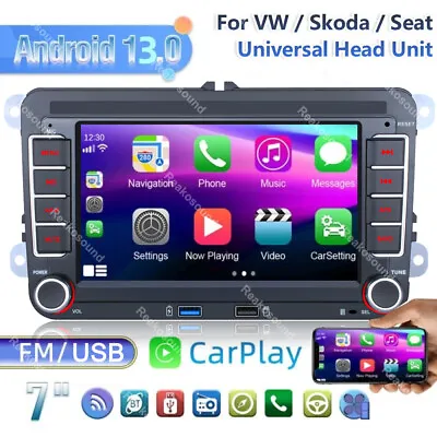 For VW Volkswagen CC Passat 7  Carplay Android 13.0 Car Stereo Radio GPS Navi BT • $118.99