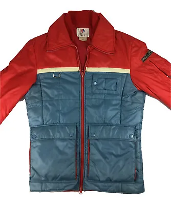 Vintage Descente Nylon Padded Ski Jacket Made In Japan Size Medium (48 On Tag) • $119.95
