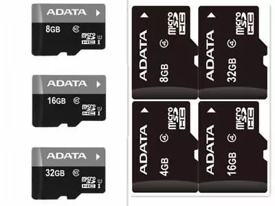 ADATA 8GB 16GB 32GB Card Micro SD SDHC TF Memory Card Class C4/C10 For Phone • $6.99