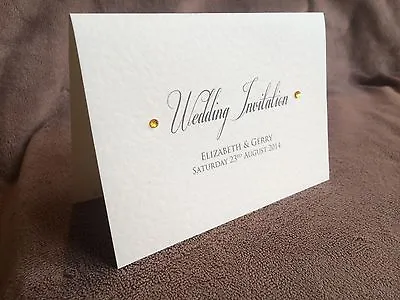 £2 • Buy Personalised Day/Evening Handmade Wedding Invitations-Samples Available. Claire