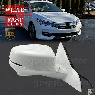 For Honda Accord Sedan 13-17 White Right Power Side View Mirror Heated W/Camera • $189.99