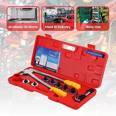 Hydraulic Tube Expander Tool Swaging Kit HVAC 3/8  1/2  5/8  3/4  7/8  1  1-1/8  • $72.99