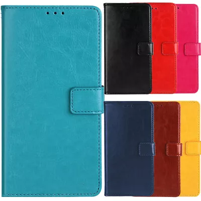 Premium Flip Leather Case Wallet Skin Cover TPU Silicone For Samsung Galaxy/HTC • $14.29