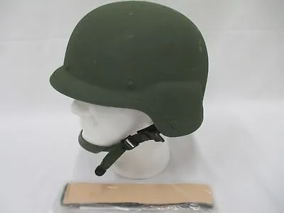 Used Pasgt Made W/ Kevlar Helmet K-pot Medium Od Green Ballistic Lid • $134.95