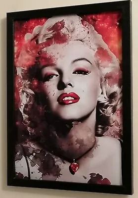 £9.99 • Buy Marilyn Monroe Art Deco Framed Picture Size A4 .. Wall Hanging