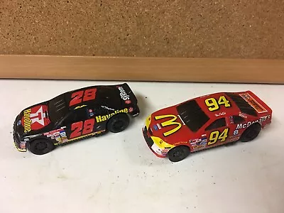 LOT OF 2 LOOSE Hot Wheels XV Racers NASCAR 94 McDonalds 28 Havoline Motorized • $9.57