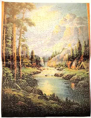 RARE Madmar Quality Co. Interlox Wood Jigsaw Puzzle REFLECTIONS 300+ Pieces USA • $119.99