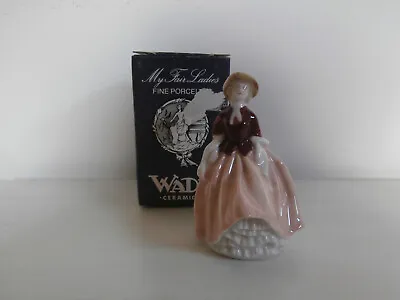Wade 'my Fair Ladies' Miniature Lady Figurine In Pink Red Dress 'amanda' - Boxed • £4.99