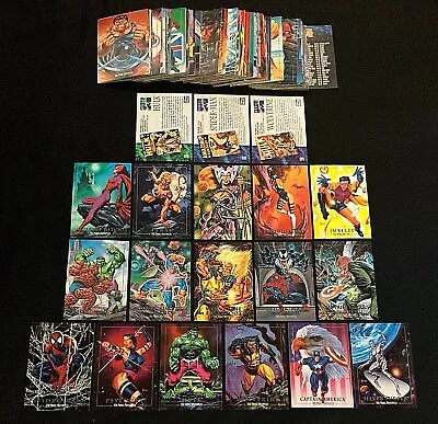 1992 Marvel Masterpieces Promos / Battle Spectra / Lost Cards Singles You Choose • $5