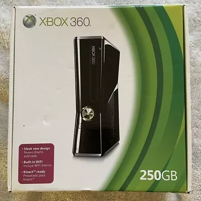 Xbox 360 S Console 250GB Two Controllers - Working - Disc Tray Keeps Opening • $25