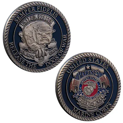 Marine Corps Challenge Coin Release The Dogs Of War Commemorative Collectible • $0.99