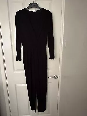 Misguided Women’s Black Jumpsuit Size 10 • £6.99