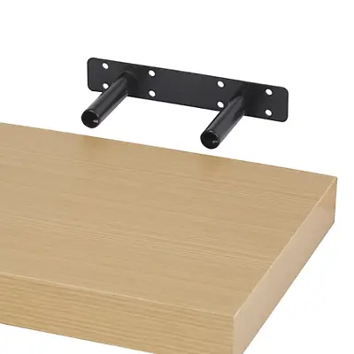 Floating Wall Shelf Oak Effect Finish Size L30cm MDF Wood For Book Photo Corner • £8.09