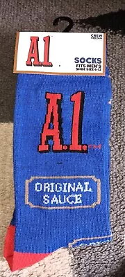 A.1. Sauce Men's Novelty Socks Size 6-12 • $5.99