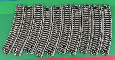 Lot Of 10 Vintage MARKLIN (Germany) HO Scale 5100 Curved M Track Sections! Nice! • $17.99