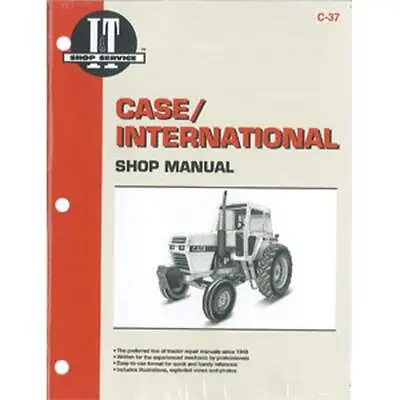 Shop Manual I&T C-37 Fits Case 2090 2094 2290 2294 2390 • $62.99